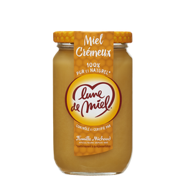 Miel crèmeux LUNE DE MIEL, pot verrre de 375g