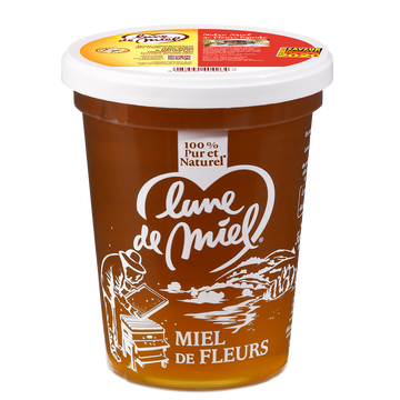 Miel de fleurs liquide LUNE DE MIEL, 1kg