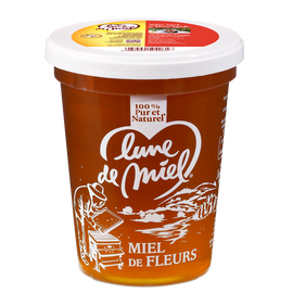 Miel de fleurs liquide LUNE DE MIEL, pot de 500g