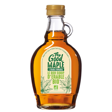 Pur sirop d'érable Canada biologique THE GOOD MAPLE, bouteille 250g