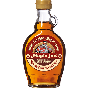Sirop d'érable du Canada MAPLE JOE, bouteille en verre de 250g