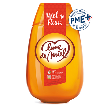 Miel de fleurs liquide LUNE DE MIEL, 500g