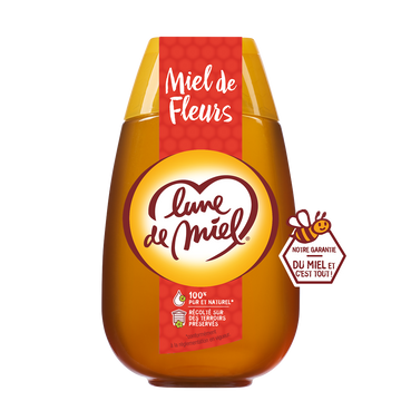 Miel de fleurs liquide LUNE DE MIEL, 500g