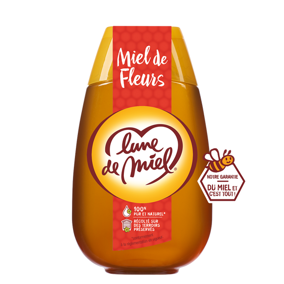 Miel de fleurs liquide LUNE DE MIEL, 500g
