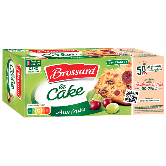 Cake au fruits BROSSARD, 300g