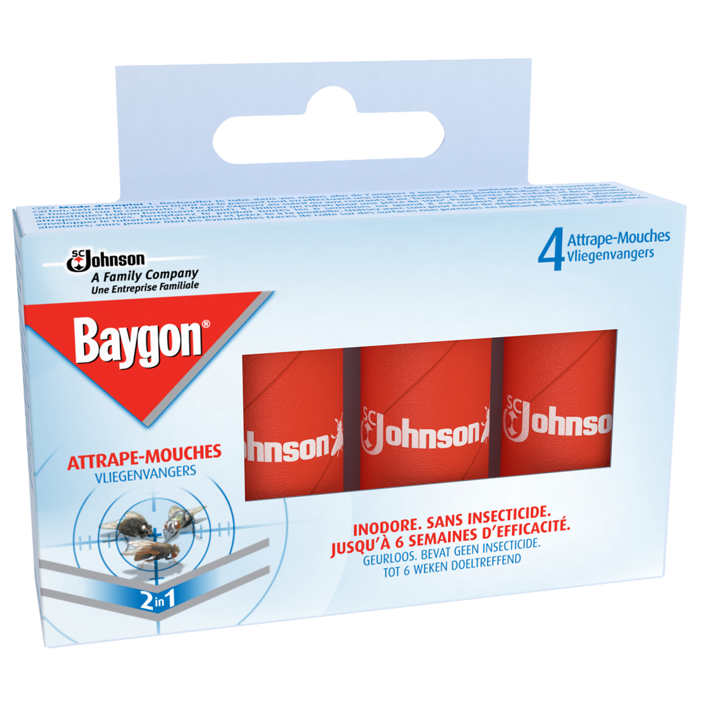 Ruban attrape-mouche BAYGON, x4