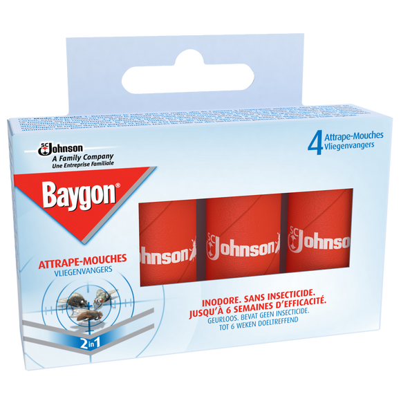 Ruban attrape-mouche BAYGON, x4