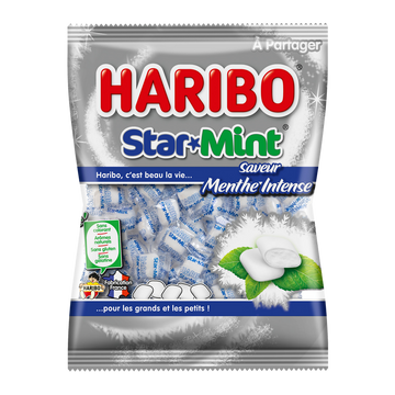 Bonbons à la mente Ricqlès Starmint HARIBO, 200g