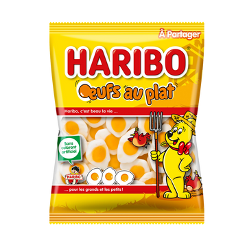 Bonbons gélifiés Oeufs au Plat HARIBO, 300g