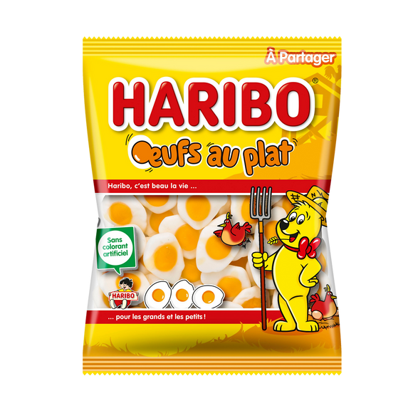 Bonbons gélifiés Oeufs au Plat HARIBO, 300g