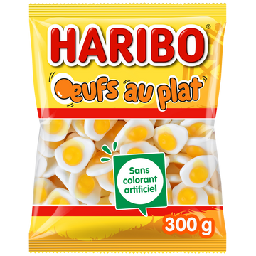 Bonbons gélifiés Oeufs au Plat HARIBO, 300g