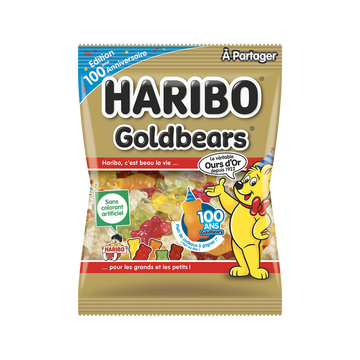 Bonbons ours d'or, sachet de 300g