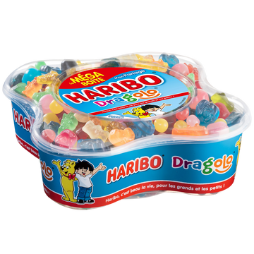Assortiment de bonbons Dragolo HARIBO boîte 1kg