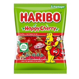 Bonbon happy cherry HARIBO, sachet 220g