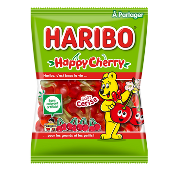 Bonbon happy cherry HARIBO, sachet 220g