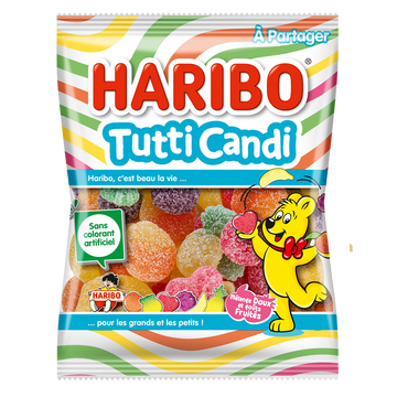 Confiserie tutti candi bonbons HARIBO, sachet de 250g
