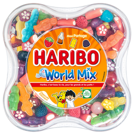 Assortiment de bonbons world mix HARIBO, boîte de 750g