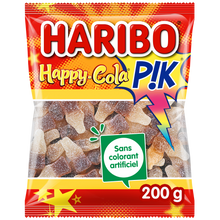 Confiserie happy cola pik HARIBO, sachet de 200g