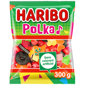 Bonbon Polka HARIBO, sachet 300g