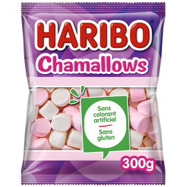 Confiserie Chamallows Marshmallows HARIBO sachet 300g