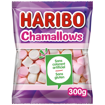 Confiserie Chamallows Marshmallows HARIBO sachet 300g