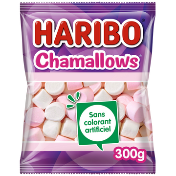 Confiserie Chamallows Marshmallows HARIBO sachet 300g