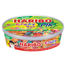 Confiserie gélifiée acidifiée crazy pik HARIBO, boîte 450g