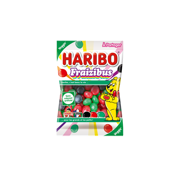 Confiserie dragéifiée fraizibus HARIBO 220g