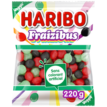 Confiserie dragéifiée fraizibus HARIBO 220g