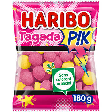 Bonbons Tagada Pik lemonade HARIBO, sachet 180g