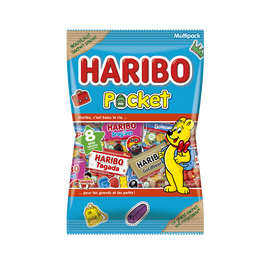 Confiseries pocket x8 mini sachets assortis HARIBO - 340g