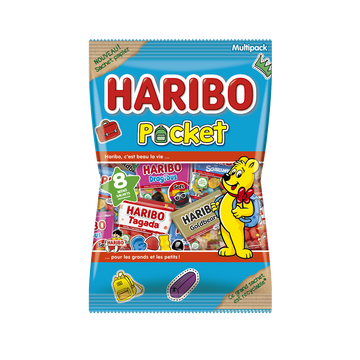 Confiseries pocket x8 mini sachets assortis HARIBO - 340g