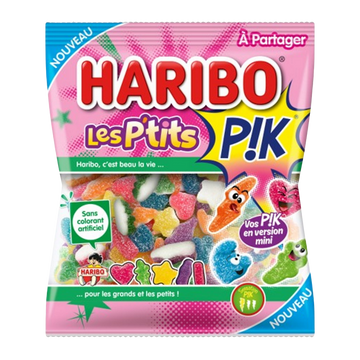 Bonbons Les P'tits Pik HARIBO, sachet 180g