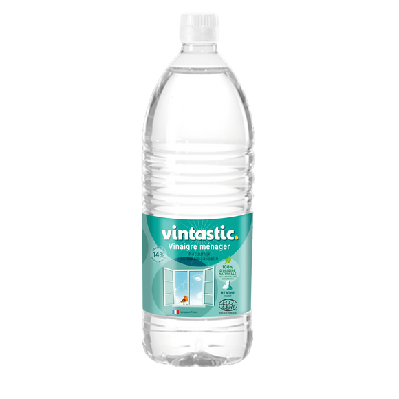 Vinaigre ménager parfum menthe VINTASTIC 14°flacon 1L
