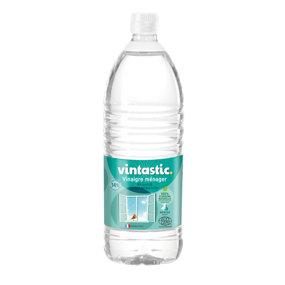 Vinaigre ménager parfum menthe VINTASTIC 14°flacon 1L