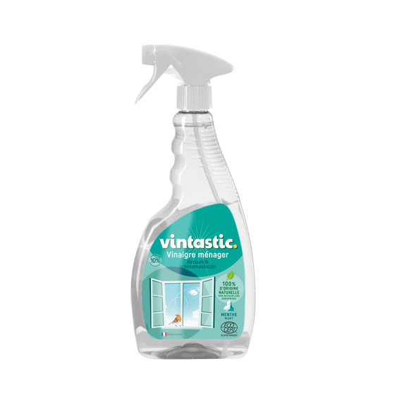 Vinaigre ménager spray parfum menthe VINTASTIC 10° 75cl