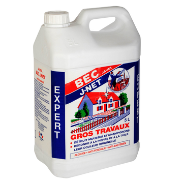 Eau de Javel bec, gros travaux, bidon de 5 litres