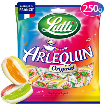 Bonbons Arlequin Original LUTTI - Sachet de 250g