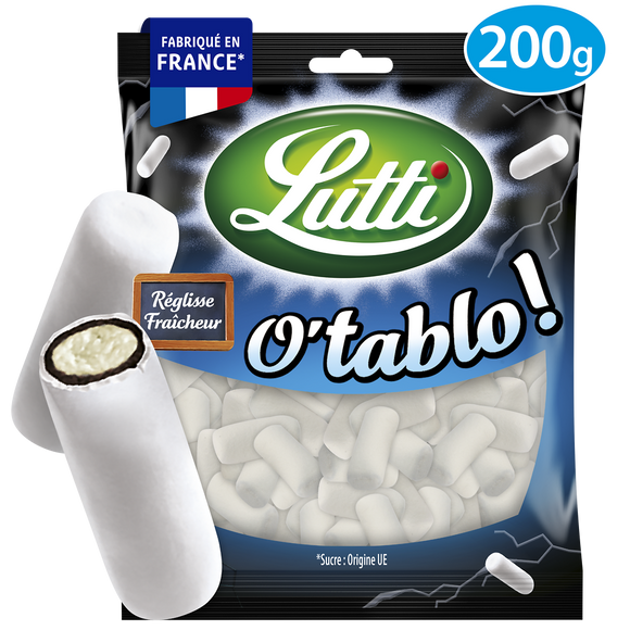 Bonbons O'Tablo au réglisse LUTTI - Sachet de 200g