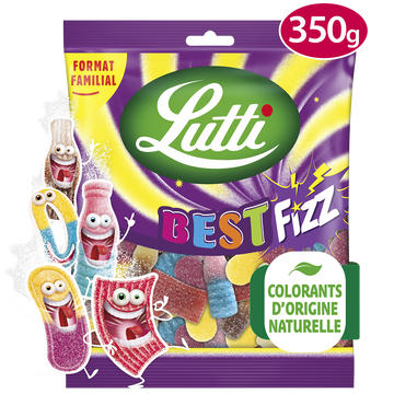 Bonbons Bestfizz piquants LUTTI - Sachet de 350g