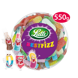 Bonbons Best Fizz piquants LUTTI - Boîte de 550g