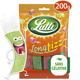 Bonbons Longfizz piquants LUTTI - Sachet de 200g