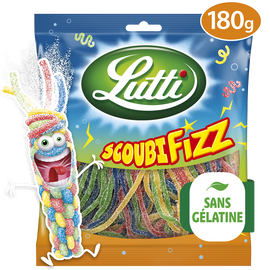 Bonbons Scoubifizz piquants LUTTI - Sachet de 180g