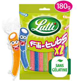 Bonbons Fili-Tubs XL piquants LUTTI - Sachet de 180g