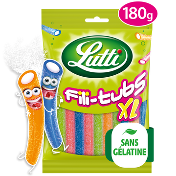 Bonbons Fili-Tubs XL piquants LUTTI - Sachet de 180g