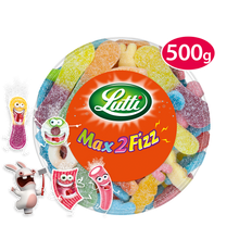 Bonbons Assortiment Max 2 Fizz piquants LUTTI - Boîte de 550g