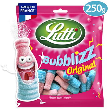 Bonbons Bubblizz piquants LUTTI - Sachet de 225g