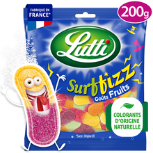 Bonbons Surfizz aux fruits LUTTI - Sachet de 200g