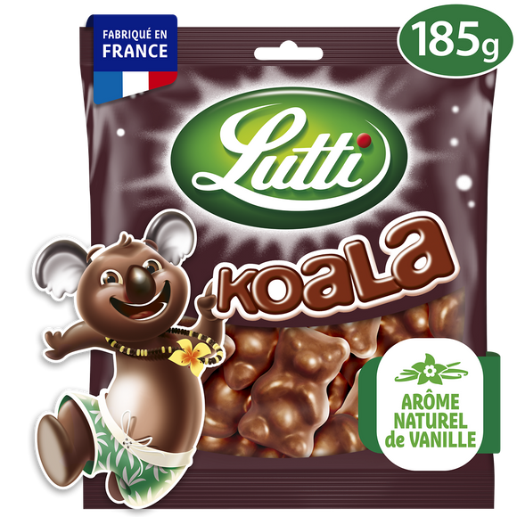 Bonbons Guimauve Koala au chocolat au lait LUTTI - Sachet de 185g
