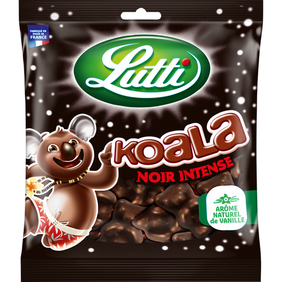 Bonbons Guimauve Koala au chocolat noir LUTTI - Sachet de 185g